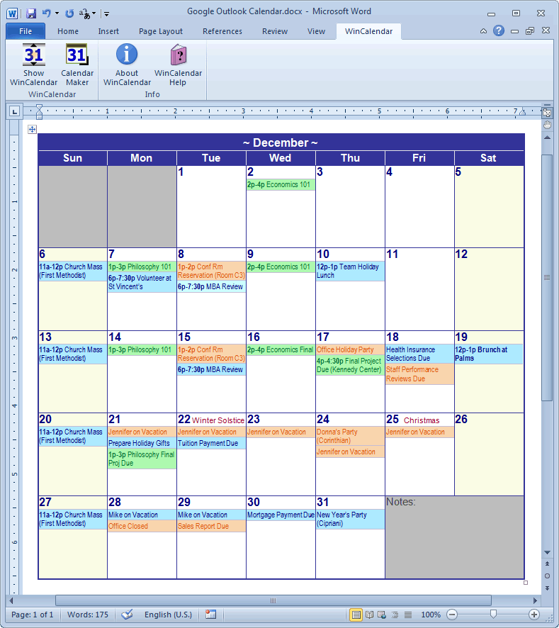 How To Make Calendar