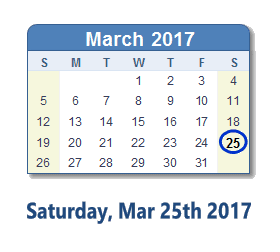 March 25 2017 Date In History News Social Media Day Info