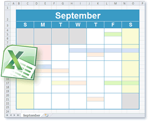 Excel Calendar Template - Printable Calendar